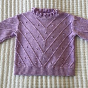 Crewcuts Lilac Cowl Neck Sweater